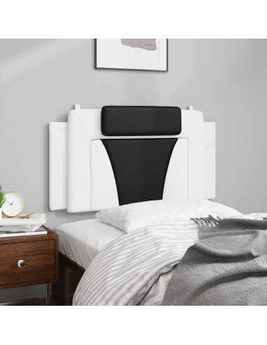 Cuscino Testiera Nero e Bianco 100 cm in Similpelle