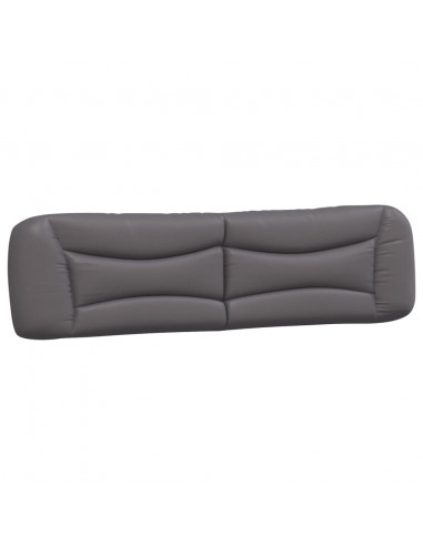 Cuscino Testiera Grigio 200 cm in Similpelle