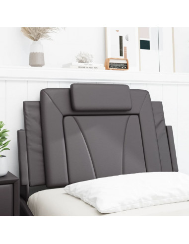 Cuscino Testiera Grigio 80 cm in Similpelle