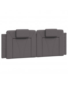 Cuscino Testiera Grigio 120 cm in Similpelle 2