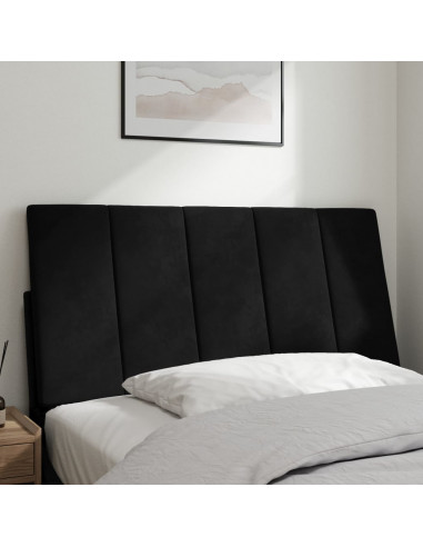 Cuscino Testiera Nero 100 cm in Velluto