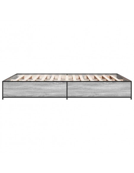 Giroletto Grigio Sonoma 140x200 cm in Legno Multistrato Metallo
