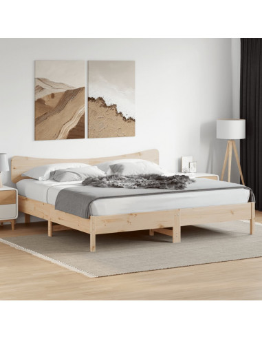 Testiera 200 cm in Legno Massello di Pino