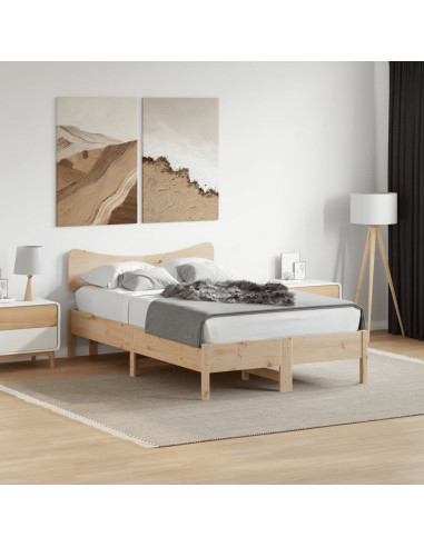 Testiera 135 cm in Legno Massello di Pino