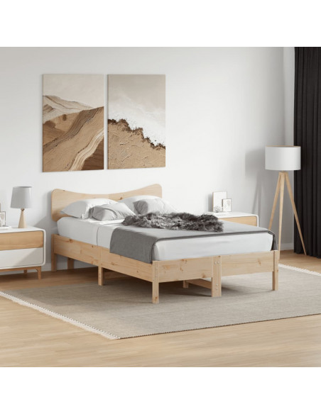 Testiera 135 cm in Legno Massello di Pino