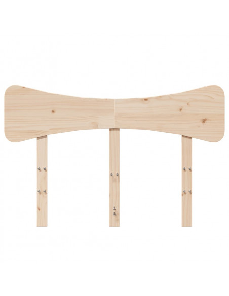 Testiera 135 cm in Legno Massello di Pino