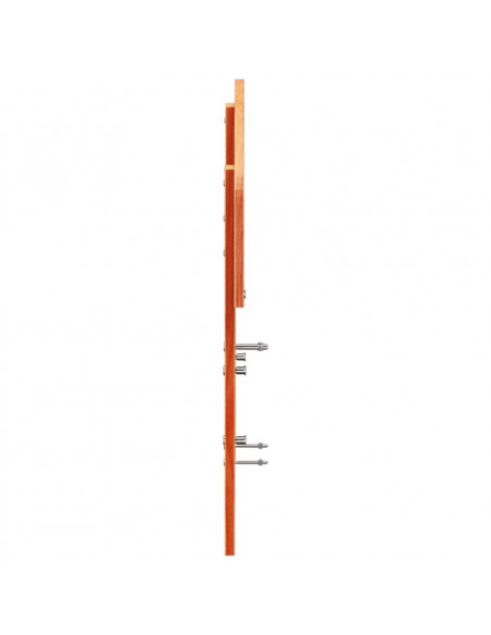 Testiera Marrone Cera 135 cm in Legno Massello di Pino