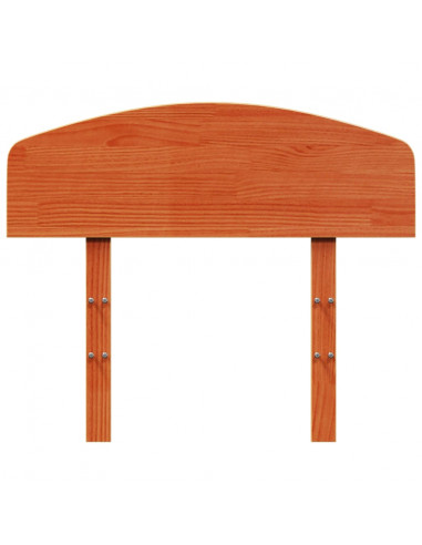 Testiera Marrone Cera 75 cm in Legno Massello di Pino