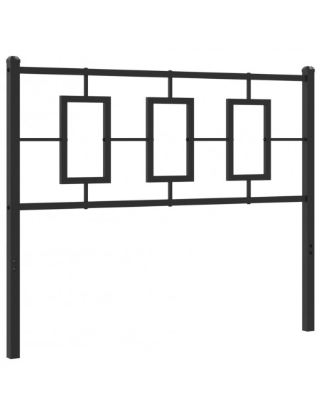 Testiera in Metallo Nero 107 cm