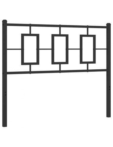 Testiera in Metallo Nero 107 cm