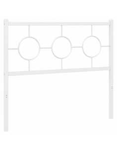 Testiera in Metallo Bianco 100 cm 2