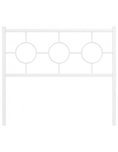 Testiera in Metallo Bianco 100 cm