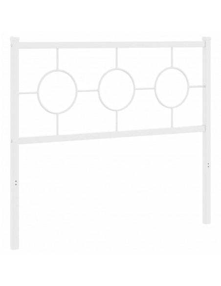 Testiera in Metallo Bianco 100 cm