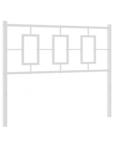 Testiera in Metallo Bianco 107 cm