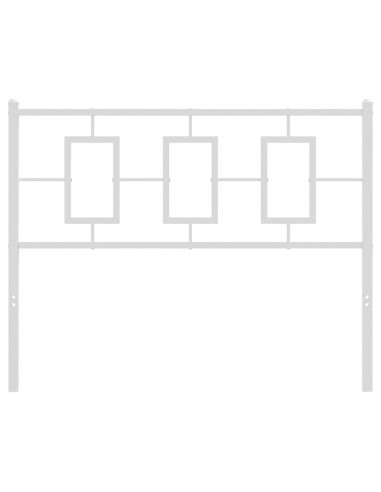 Testiera in Metallo Bianco 107 cm