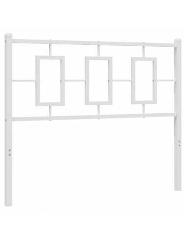 Testiera in Metallo Bianco 107 cm