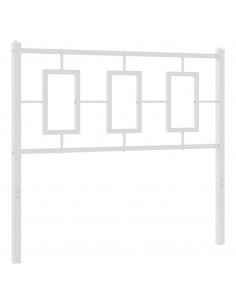 Testiera in Metallo Bianco 100 cm 2