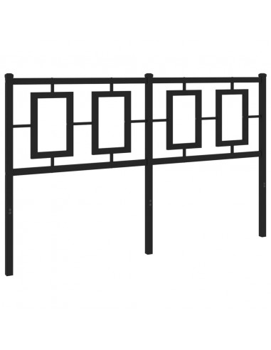 Testiera in Metallo Nero 140 cm