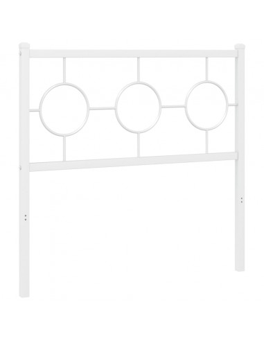 Testiera in Metallo Bianco 90 cm
