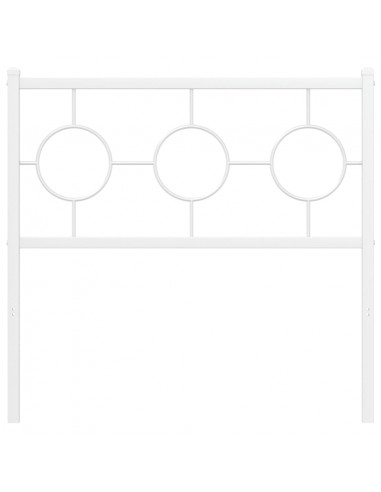 Testiera in Metallo Bianco 90 cm