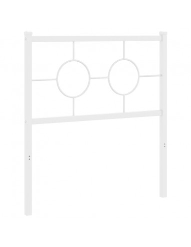 Testiera in Metallo Bianco 75 cm