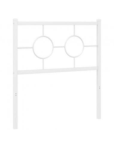 Testiera in Metallo Bianco 75 cm