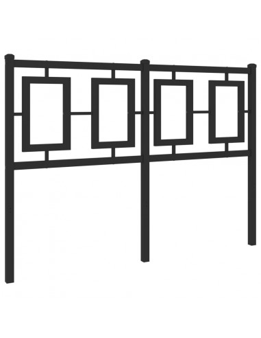 Testiera in Metallo Nero 120 cm