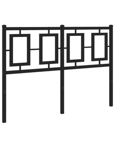 Testiera in Metallo Nero 120 cm