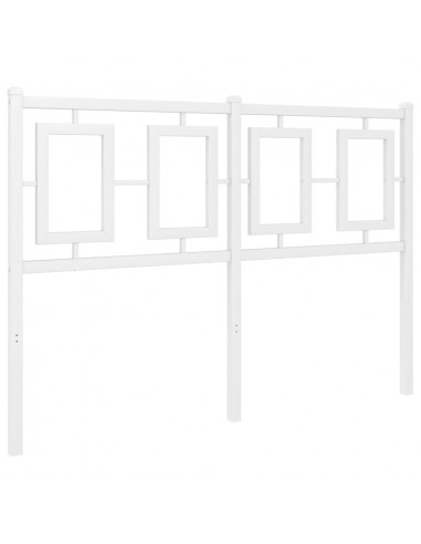 Testiera in Metallo Bianco 120 cm