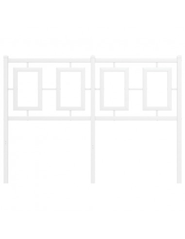 Testiera in Metallo Bianco 120 cm