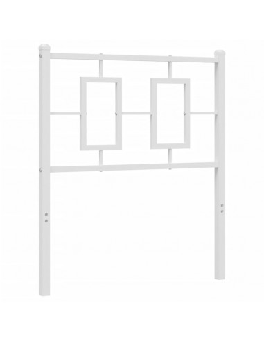 Testiera in Metallo Bianco 75 cm