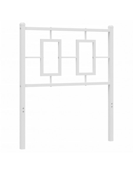 Testiera in Metallo Bianco 75 cm