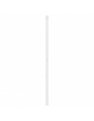 Testiera in Metallo Bianco 200 cm