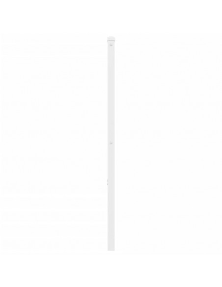 Testiera in Metallo Bianco 200 cm