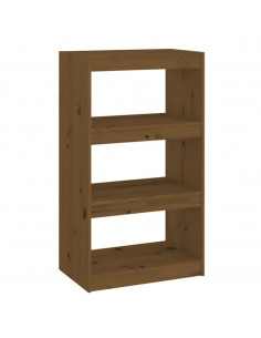 Libreria/Divisorio Miele 60x30x103,5 cm Legno Massello di Pino 2