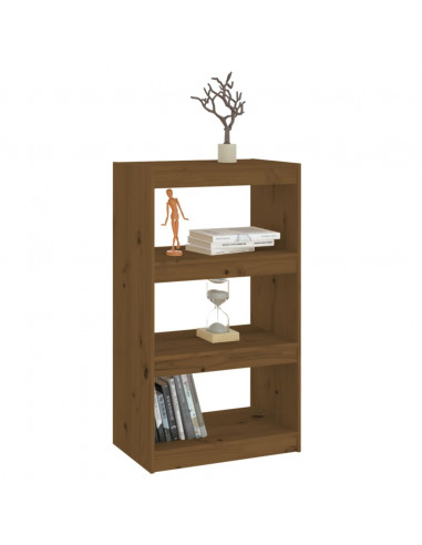 Libreria/Divisorio Miele 60x30x103,5 cm Legno Massello di Pino