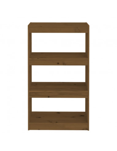 Libreria/Divisorio Miele 60x30x103,5 cm Legno Massello di Pino