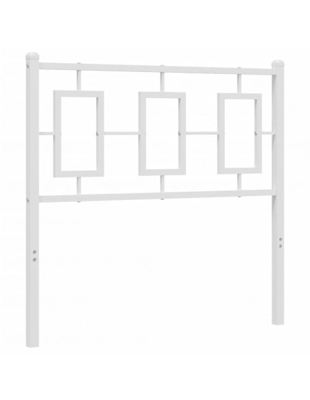 Testiera in Metallo Bianco 90 cm