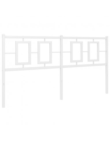 Testiera in Metallo Bianco 150 cm