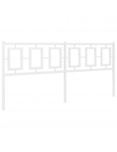 Testiera in Metallo Bianco 180 cm 2