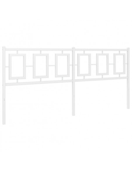 Testiera in Metallo Bianco 180 cm