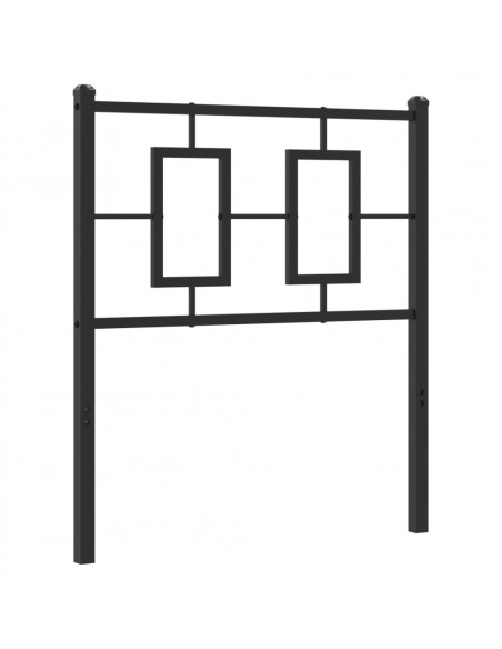 Testiera in Metallo Nero 80 cm