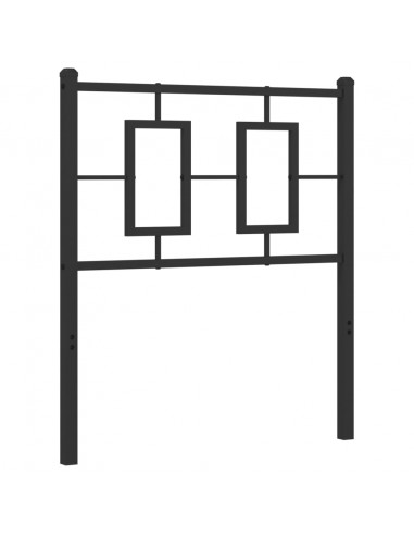 Testiera in Metallo Nero 80 cm