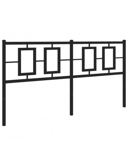 Testiera in Metallo Nero 150 cm