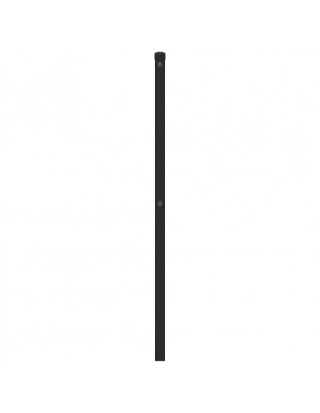 Testiera in Metallo Nero 80 cm