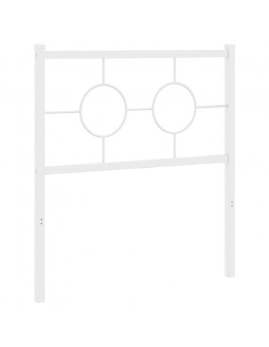 Testiera in Metallo Bianco 80 cm