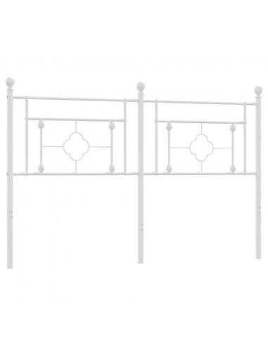Testiera in Metallo Bianco 160 cm