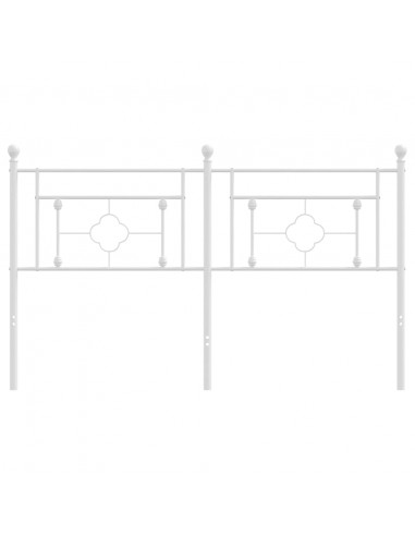 Testiera in Metallo Bianco 160 cm