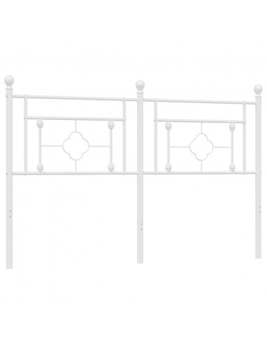 Testiera in Metallo Bianco 160 cm