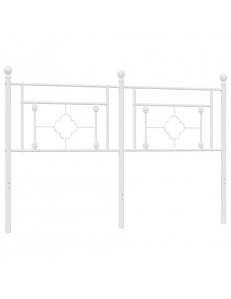 Testiera in Metallo Bianco 160 cm